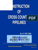 Construction of Cross Country Pipelines