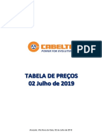 Cabelte - Tabela de Preços 2019