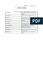 TKAM Vocabulary Matching I