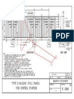 Type 8 Railing (Full Panel) : Elevation End View