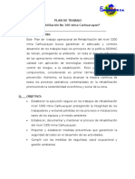 Plan de Trabajo Cierre Nivel 1000 Carhuacayan Final