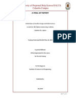 University of Perpetual Help System DALTA Calamba Campus: A Final Ojt Report