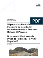 Relacion de Ingenierias Ausenco (Historicos) CHO-06-RPT-001 Rev B PDF