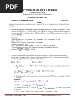 Teste 2 - Probabilidade e Estatística - CORECÇÃO