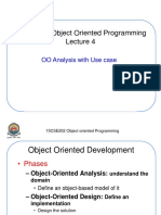 15CSE202 Object Oriented Programming: OO Analysis With Use Case