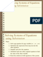 3-2: Solving Systems of Equations Using Substitution