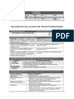 02 Declaracion Del Alcance - Plan de Gestion Del Alcance - Edt