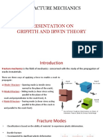 Fracture Mechanics: Presentation On Griffith and Irwin Theory