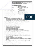 Theme Based Safety Discussion (TBT) - Safety in Welding Operation