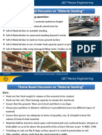 Theme Based Safety Discussion (TBT) On Material Stacking