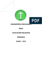 Desempeños Precisados Primaria Ondec