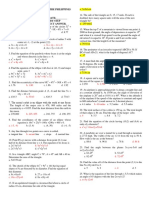 Technological Institute of The Philippines Manila NAME: - DATE: - Directions: Provide The Step-By-Step Solution To Select The Correct Answer