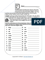 Regular and Irregular Verbs PDF