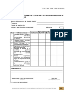 Anexo Xxiii Formato de Evaluación Cualitativa Del Prestador de Servicio Social 2019