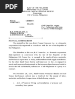 Rizal Cement Company, Civil Case No. 12345 For: Collection of A Sum of Money With Damages. R.S. Tomas, Inc. & Times Surety & Insurance Co. Inc.