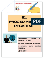 Procedimiento Registral