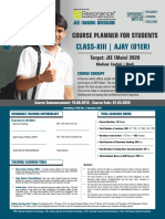 Class-Xiii - Ajay (01er) : Course Planner For Students