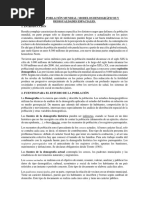 Tema 6. La Población Mundial, Modelos Demográficos y Desigualdades Espaciales.