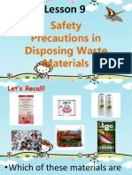 Safety Precautionary in Disposing Waste Materials