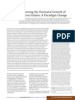 Monitoring The Postnatal Growth of Preterm Infants: A Paradigm Change