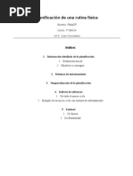 Planificación de Una Rutina Física