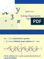 Solving Trigonometric Equations: Digital Lesson