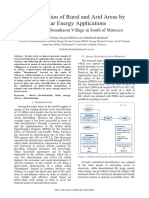 Electrification of Rural and Arid Areas by Solar Energy Applications