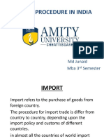 Import Procedure in India