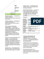 Chapter Three Duration and Effect of Penalties Section 1: Duration of Penalties Article 27