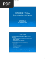 Isncsci / Asia Examination & Cases: Objectives