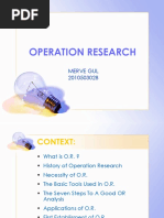 Operation Research: Merve Gul 2010503028