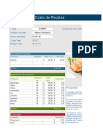 Calculadora de Costos y Receta Estandar