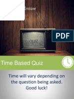 Analog Television Systems QUIZ