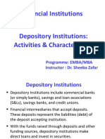 Depository Institutions (Chapter No - 4)