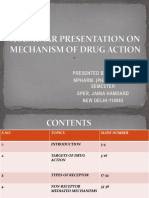 A Seminar Presentation On Mechanism of Drug Action