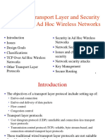 Chapter 9: Transport Layer and Security Protocols For Ad Hoc Wireless Networks