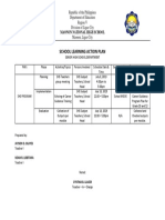 School Learning Action Plan: Maonon National High School