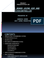 E-Notice Board Using GSM and Microcontroller: Project Presentation On