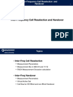 Interfreq HO and Cell Reselect