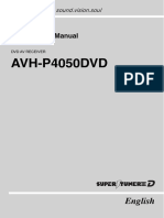 AVH-P4050DVD: Operation Manual