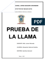 Prueba de La Llama