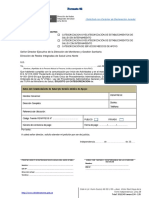 Solicitud de Categorizacion de EESS o SMA