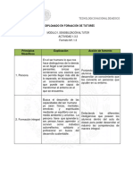 Modulo 1. Sensibilización Al Tutor