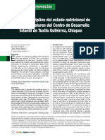 Estudio Descriptivo Del Estado Nutricional de Niños Preescolares Del Centro de Desarrollo Infantil de Tuxtla Gutiérrez, Chiapas