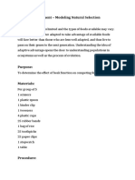 Experiment - Modeling Natural Selection Background