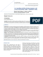 Beliefs and Practices Regarding Nutrition During Pregnancy and Lactation in A Rural Area in Karnataka, India: A Qualitative Study