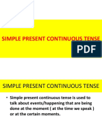 Simple Present Continuous