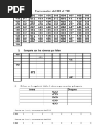 Numeración Del 600 Al 700