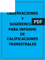 Observaciones