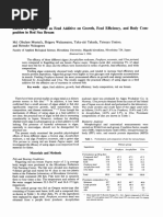 Effects of Algae Meal As Feed Additive On Growth, Feed Efficiency, and Body Com Position in Red Sea Bream